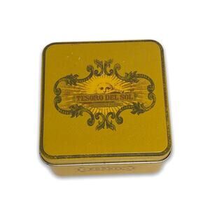 Tesoro Del Sol Fossil Square Tan Tin Box